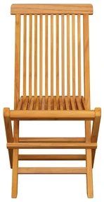 Sedie da giardino con cuscini neri 8 pz in massello di teak