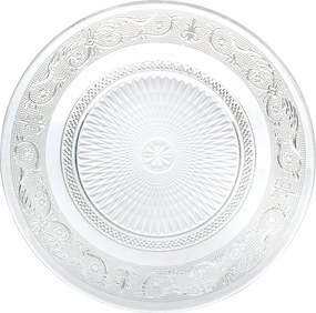 Set 6 Piatti Piani in Vetro Ø25 cm VdE Tivoli 1996 Imperial...