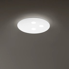 Plafoniera Contemporanea Random Alluminio Bianco Led Integrato 27W