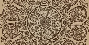 Stampa su tela – Mandala con motivo naturale astratto