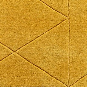 Tappeto di lana giallo senape , 120 x 170 cm Kasbah - Think Rugs