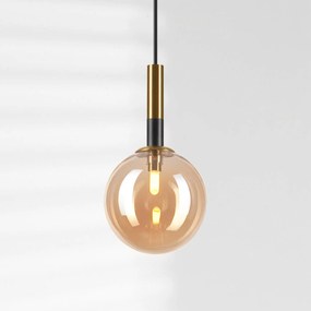 Lampada a sospensione in vetro Natalia Lamkur Lighting, dimmerabile, Ottone / Oro, Soggiorno / Sala da pranzo, Vetro, Moderno, Lampada a sospensione