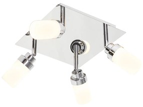 Faretto da bagno moderno in acciaio 4 luci IP44 - Japie
