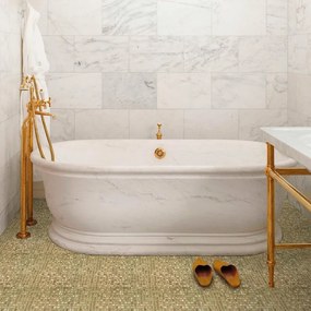 Piastrella Mosaico in vetro Elit oro satinato L 30 x L 31.8cm x Sp. 4 mm, 10 pezzi