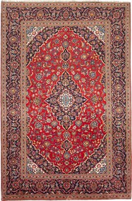 Kashan Tappeto 200 x 300 Rosso (Iran) Annodato A Mano