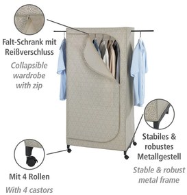 Armadio beige in tessuto 75x160 cm Balance - Wenko