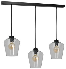 Lampadario su filo SANTIAGO 3xE27/60W/230V limpido