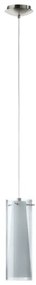 EGLO 90304 - Lampadario a sospensione PINTO NERO 1 x E27/60W fumé