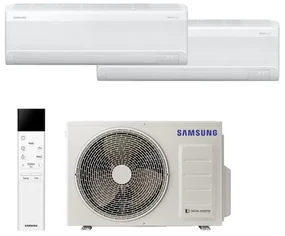 Condizionatore a muro multisplit inverter SAMSUNG WINDFREE ELITE S2 9+9 13649 BTU classe raffreddamento A+++, bianco