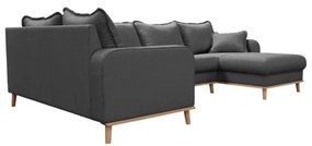Divano angolare grigio scuro (angolo destro) Beata - Ropez