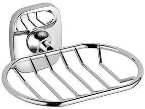 Aqualine - Portasapone a parete in filo metallico RUMBA cromo lucido