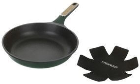 Padella antiaderente 30 cm verde con salvapadella