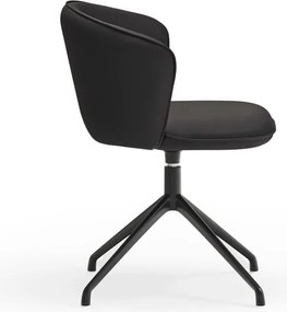 Set di sedie da pranzo nera in imbottito 2 pz Add – Teulat