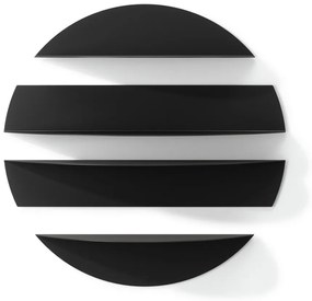 Set di 4 mensole in metallo nero da 76 cm Solis - Umbra