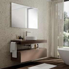 Mobile da bagno sotto lavabo Step beige L 120.3 x H 30 x P 46 cm 1 cassetto, lavabo non incluso