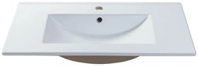 Lavabo da incasso rettangolo 101 x 46,5 cm in Ceramica Bianco - MOTIAC