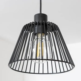 Brilagi - Lampadario LED a sospensione su cavo CERIA WIRE 1xE27/40W/230V Ø 21 cm nero