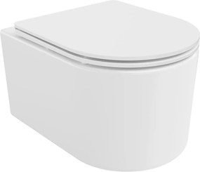 Mexen Sofia tazza wc Rimless con sedile a chiusura rallentata slim, duroplast, bianco lucido - 30540300