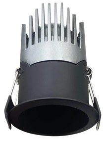 Faro LED da Incasso 6W Nero Ø45mm IP65 CCT UGR19 con driver Philips Colore Bianco Variabile CCT