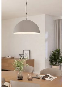 Eglo 900697 - Lampadario a sospensione con filo GAETANO 1xE27/40W/230V grigio