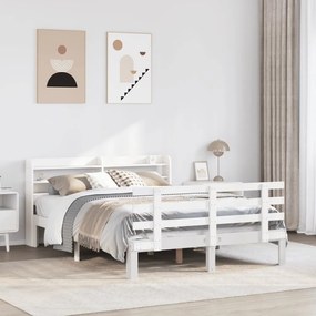 Giroletto Con Testiera Senza Materasso Bianco 140x190 Cm /