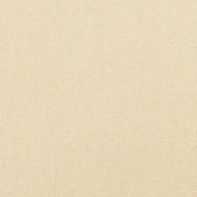 Poggiapiedi crema 45x29,5x35 cm in tessuto