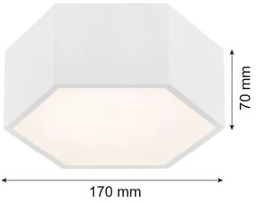 Argon 3828 - Plafoniera LED ARIZONA LED/9W/230V bianca