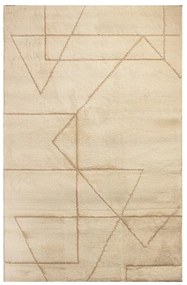 Tappeto Paris lurex geometrico ecru, L 200 x L 150 cm
