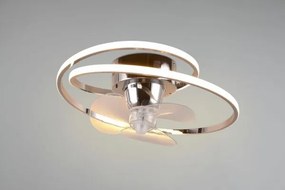 Ventilatori a soffitto umea led spirale cromata  r67252106