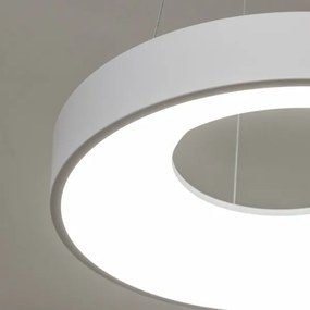 Brilagi - Lampadario a sospensione su cavo dimmerabile FALCON II LED/67W/230V Ø 40 cm bianco + telecomando