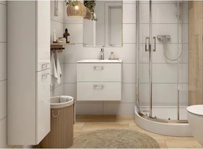 Cersanit S801-456 - Mobile bagno sospeso con lavabo NIKO 50x40 cm bianco