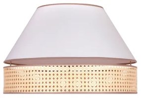 Duolla - Plafoniera AVIGNON 1xE27/15W/230V diametro 50 cm bianco/rattan
