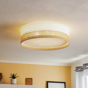 Plafoniera soffitto Linobianco TK Lighting, dimmerabile, Marrone / Ruggine, Soggiorno / Sala da pranzo, Tessuto / Stoffa / Seta, Moderno, Plafoniera