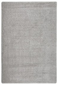 Tappeto Shaggy Grigio Chiaro 140x200 Cm Antiscivolo /