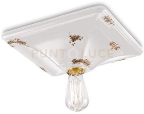 Plafoniera vintage bianco c136(vib)