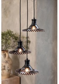 Markslöjd 108853 - Lampadario a sospensione con filo NOVIA 3xE27/40W/230V nero/fumé