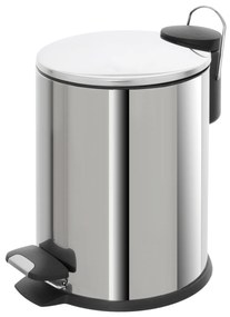 Pattumiera Bagno Con Pedale 3L Feridras "Cover Slim" Cromo Lucido