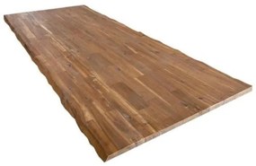 Tavola lamellare in legno di acacia, L 85 x 200 cm x Sp 30 mm