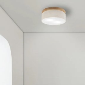 Brilagi - LED Plafoniera BELLADONNA 2xE27/15W/230V diametro 40 cm color crema/quercia