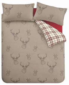 Biancheria da letto beige , 135 x 200 cm Stag - Catherine Lansfield