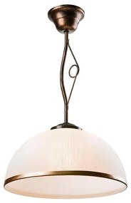 Lampadario a sospensione con supporto rigido RETRO 1xE27/60W/230V patina nera