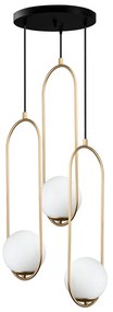 Lampada a sospensione color oro, altezza 146 cm Arch - Squid Lighting