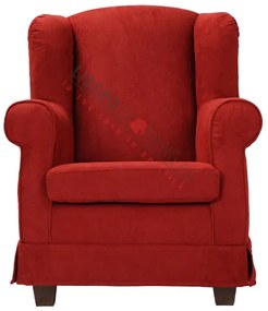 Poltrona imbottita BERGERE in tessuto sfoderabile Bordeaux