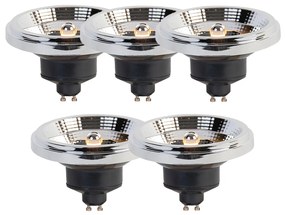 Set di 5 lampadine LED dimmerabili GU10 3-step Dim-to-Warm AR111 11W 620lm 2000-3000K