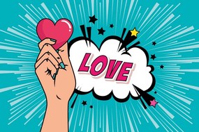 Carta da parati – Design pop art – LOVE