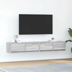 Mobili Tv 2pz Grigio Sonoma 80x31x25,5 Cm Legno Multistrato /