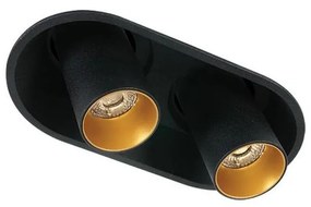 Zambelis Z11207-B - LED Faretto da incasso 2xLED/7W/230V CRI90 nero