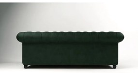 Divano in velluto verde scuro 230 cm Cambridge - Ropez