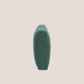Nettuno cuscino schienale realizzato in tessuto bouclè impermeabile T07 verde