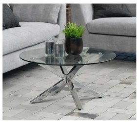 Tavolino rotondo in argento ø 82 cm Heaven - Actona